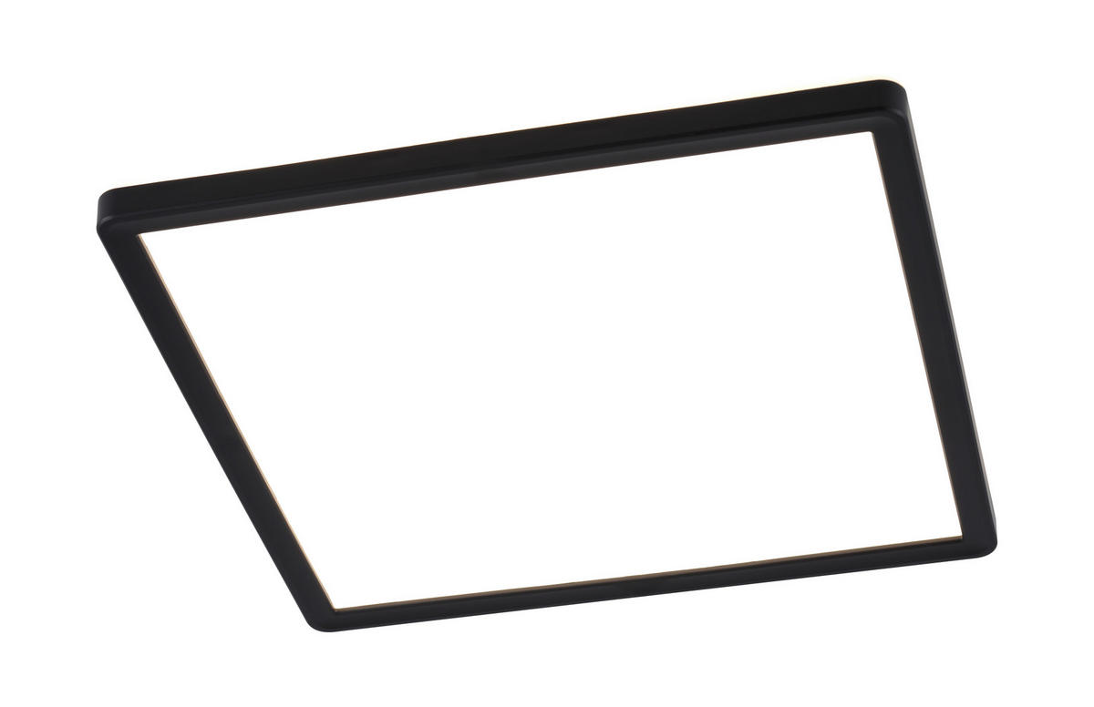 STROPNÍ LED SVÍTIDLO, 29,3/29,3/2,8 cm - černá, Basics, plast (29,3/29,3/2,8cm) - Novel