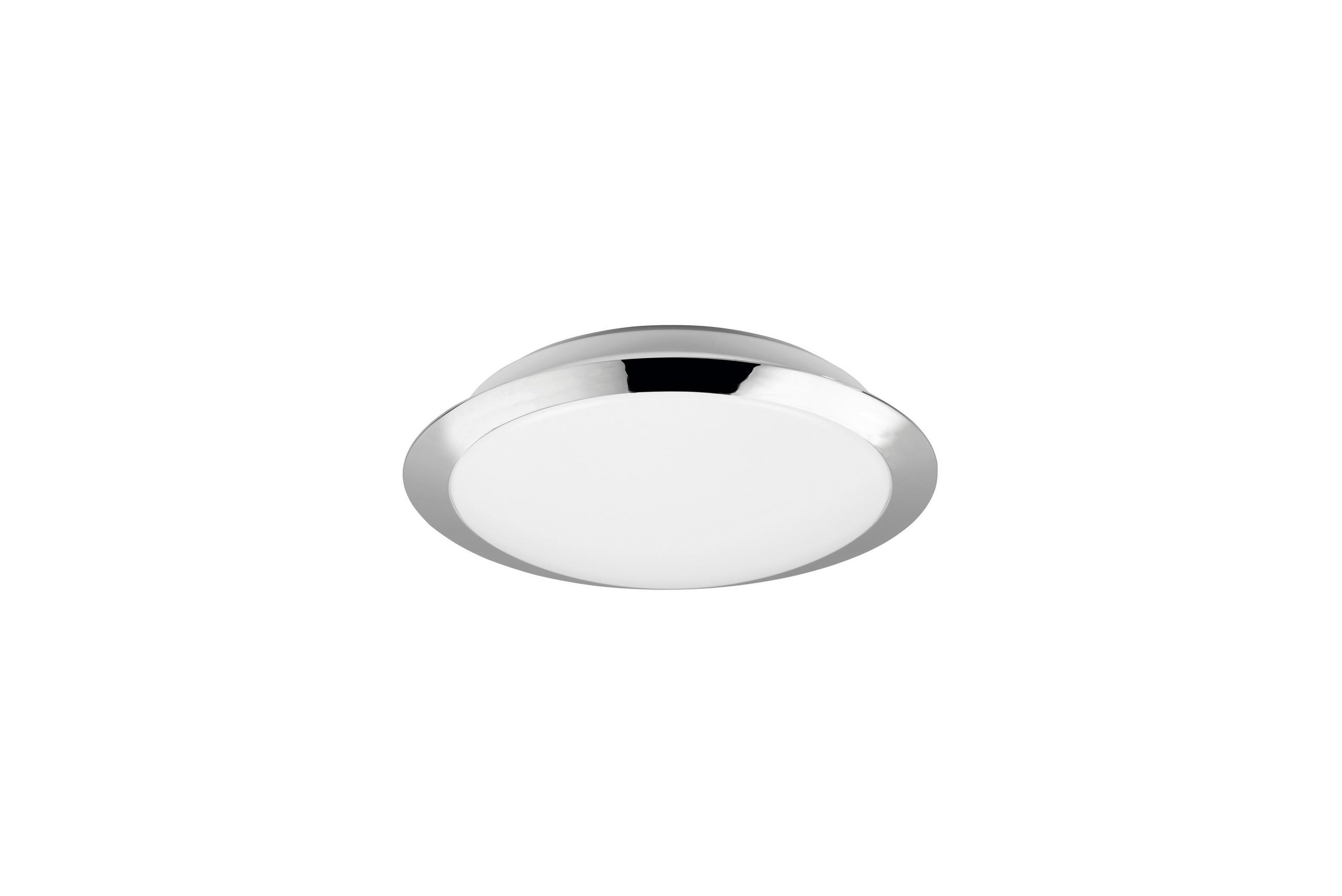 LED-DECKENLEUCHTE 29/8 cm   - Chromfarben/Weiß, Basics, Kunststoff (29/8cm) - Trio Leuchten