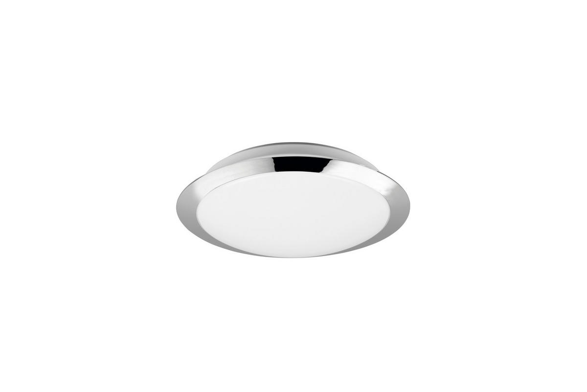 LED-DECKENLEUCHTE 29/8 cm   - Chromfarben/Weiß, Basics, Kunststoff (29/8cm) - Trio Leuchten