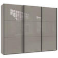 SCHWEBETÜRENSCHRANK  in Sahara  - Schwarz/Sahara, KONVENTIONELL, Glas/Holzwerkstoff (300/236/65cm) - Hom`in