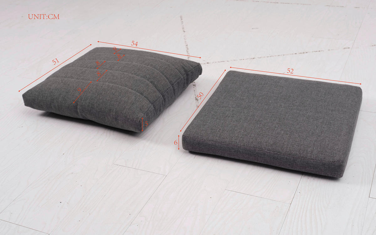 GARTENSESSEL - Dunkelgrau/Naturfarben, MODERN, Kunststoff/Textil (59/86/68cm) - Ambia Garden