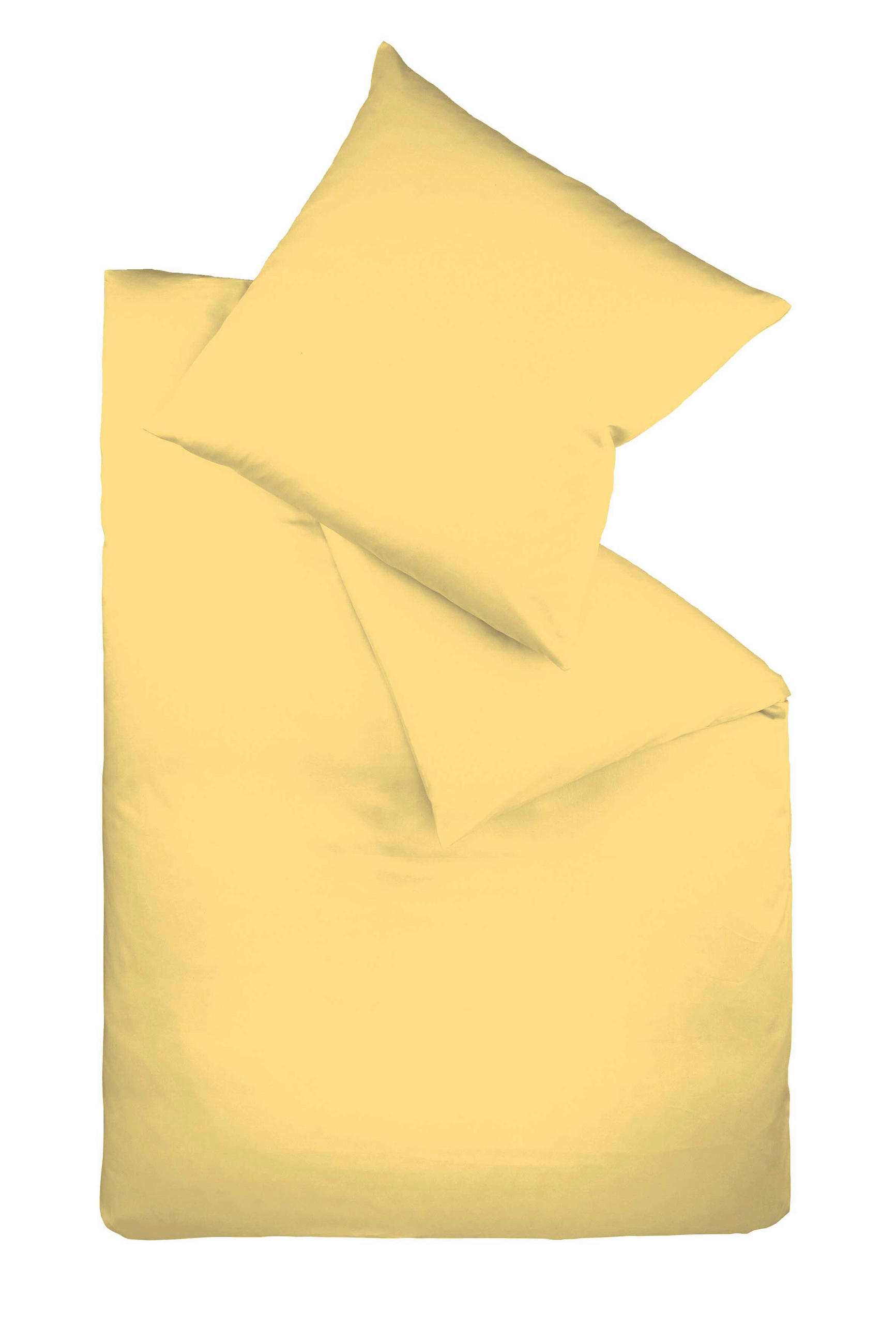 BETTWÄSCHE Satin 200/200 cm  - Gelb, Basics, Textil (200/200cm) - Fleuresse