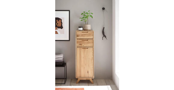 MIDISCHRANK 40/115/35 cm  - Wildeiche, Basics, Holz (40/115/35cm) - Linea Natura