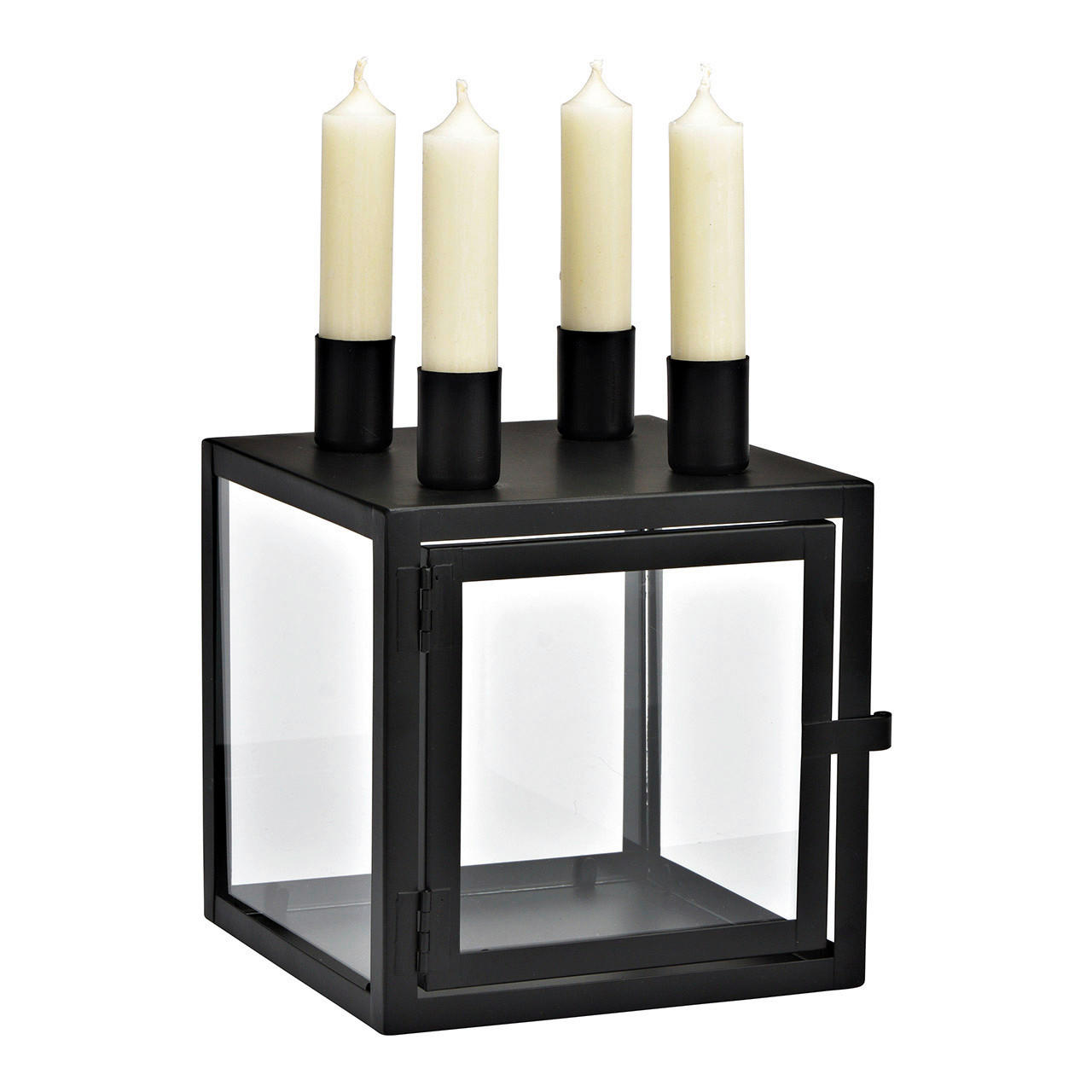 ADVENTKRANZ - Schwarz, Basics, Metall (15,0/15,0/15,0cm)