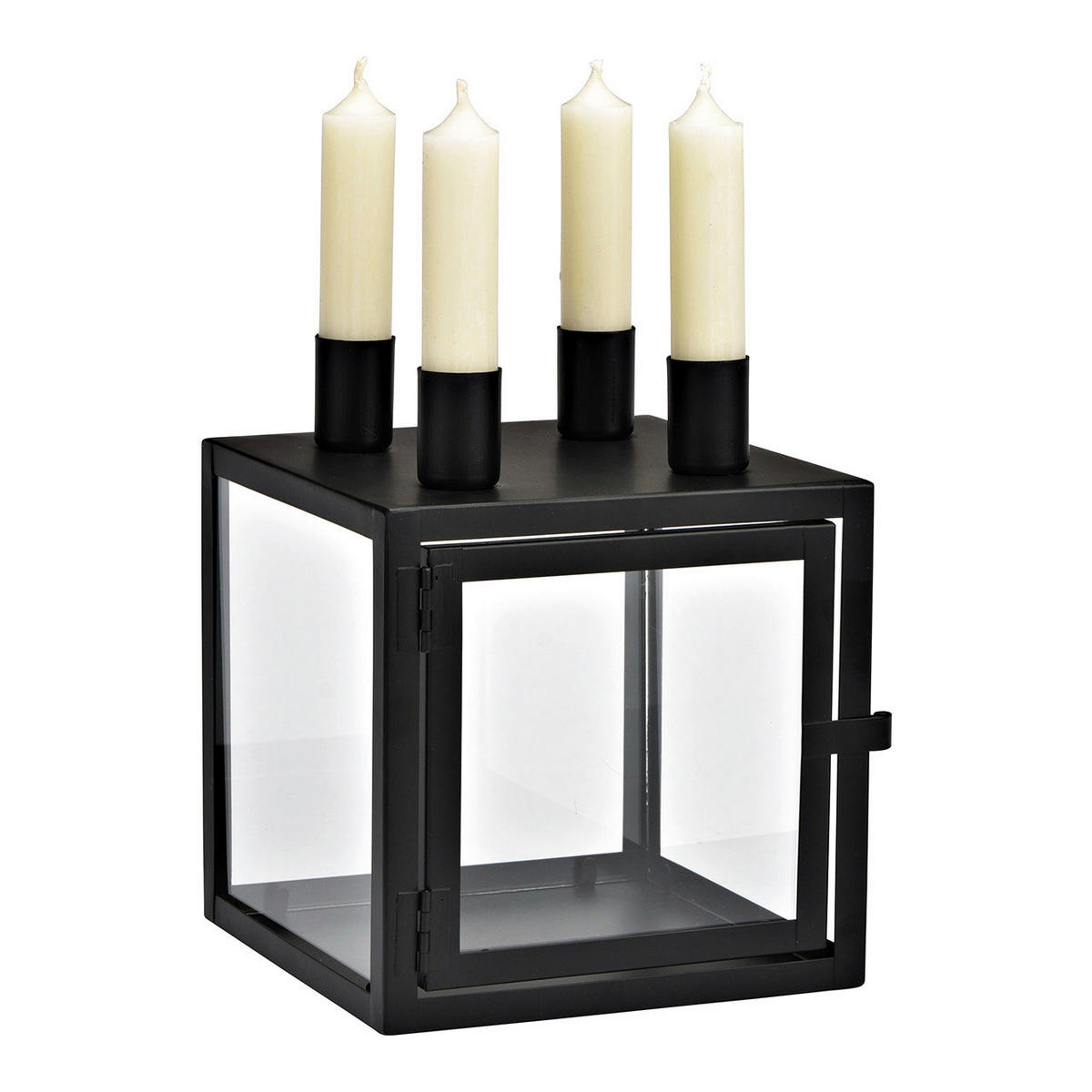 ADVENTKRANZ - Schwarz, Basics, Metall (15,0/15,0/15,0cm)