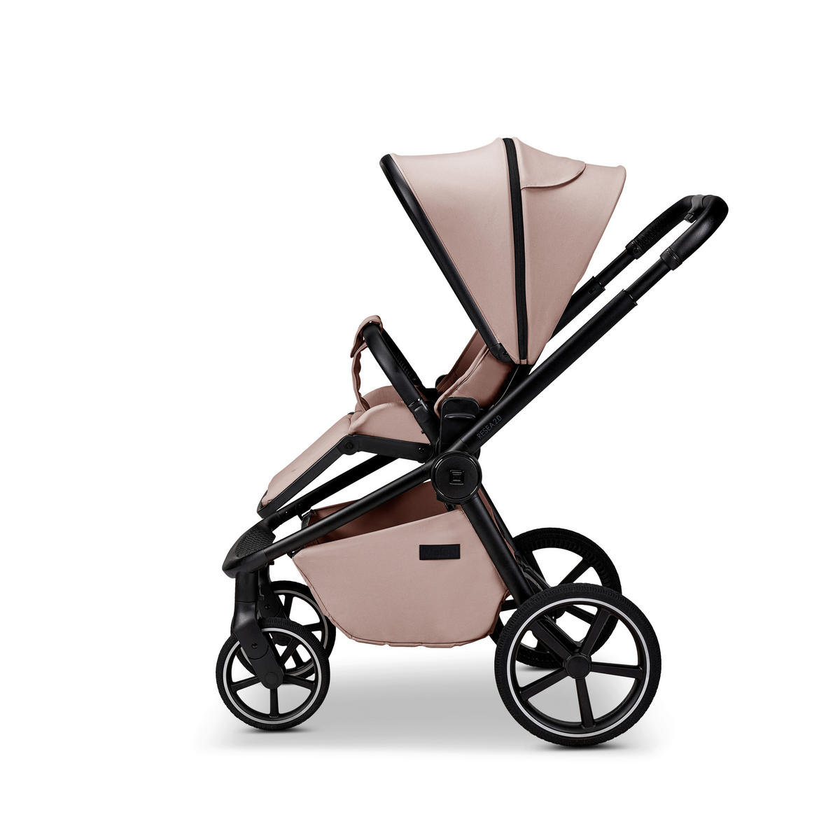 KOMBIKINDERWAGEN  Resea 2.0  Sand  - Sandfarben/Schwarz, Basics, Textil (96/57/114cm) - Moon