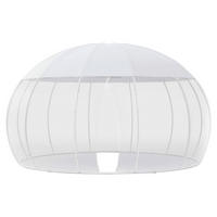 PAVILLON 484/275/484 cm Aluminium  - Silberfarben/Weiß, Basics, Textil/Metall (484/275/484cm)