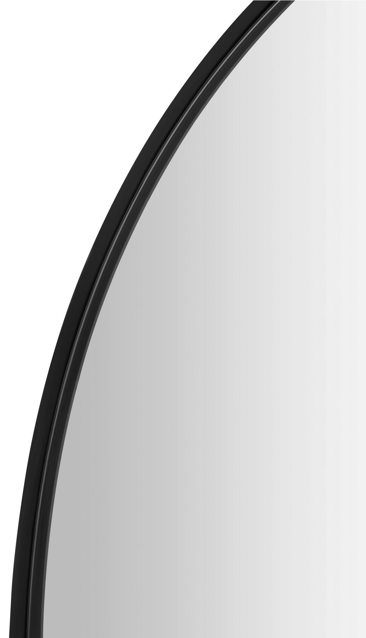 WANDSPIEGEL Schwarz  - Schwarz, MODERN, Glas/Holzwerkstoff (120/120/3cm) - MID.YOU