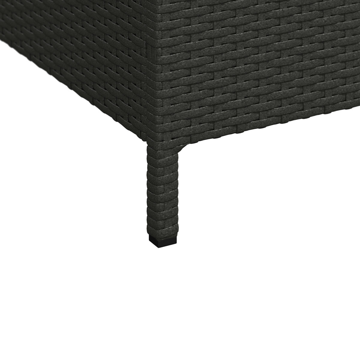 KISSENBOX 155/95/81 cm  - Schwarz, MODERN, Kunststoff/Textil (155/95/81cm) - Ambia Garden