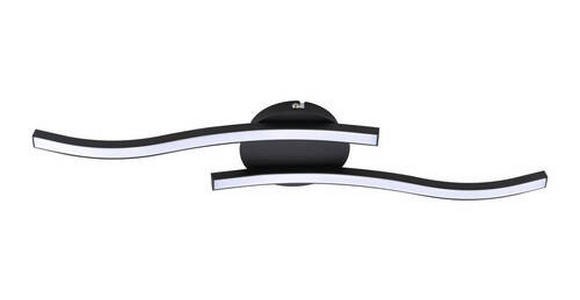 LED-DECKENLEUCHTE 55,5/12/7 cm - Schwarz, Basics, Kunststoff/Metall (55,5/12/7cm) - Novel