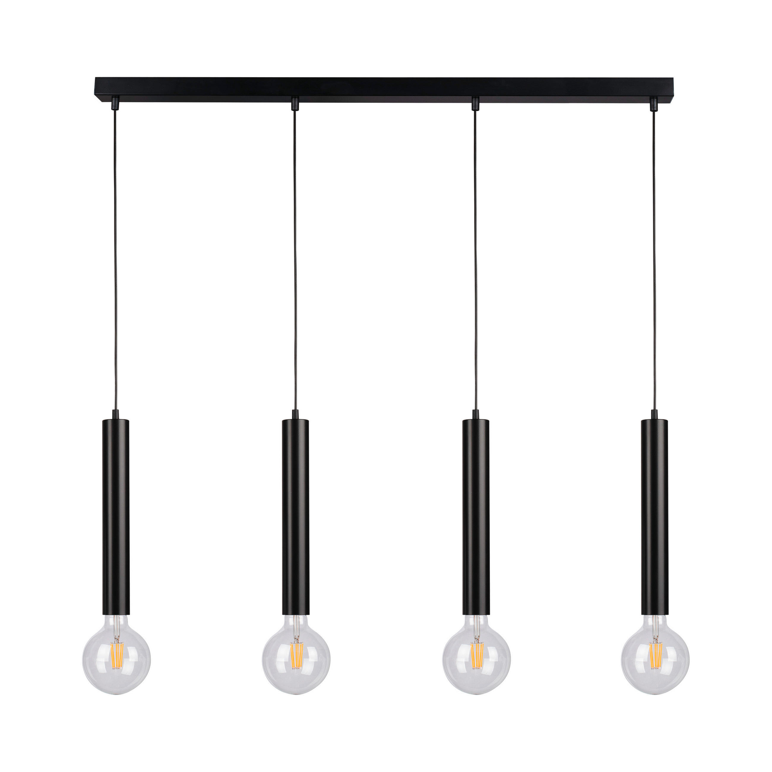 HÄNGELEUCHTE Barrel 66/5/100 cm   - Schwarz, Design, Metall (66/5/100cm)