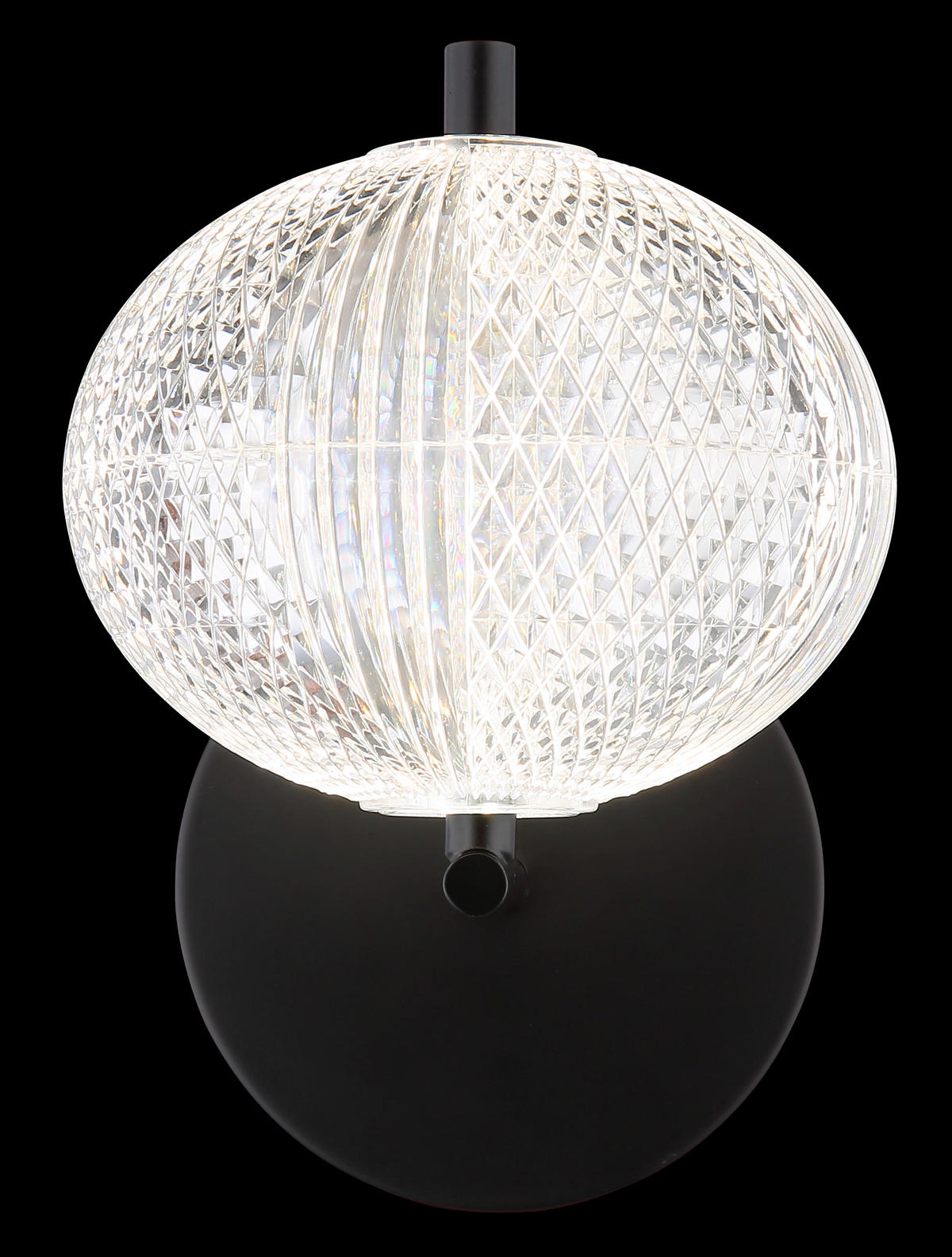 LED-WANDLEUCHTE - Klar/Schwarz, Konventionell, Kunststoff/Metall (15/20,5/21,5cm) - Globo