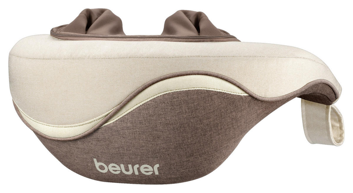 NACKENMASSAGEGERÄT - Creme/Braun, Design, Textil (55/39/19cm) - Beurer