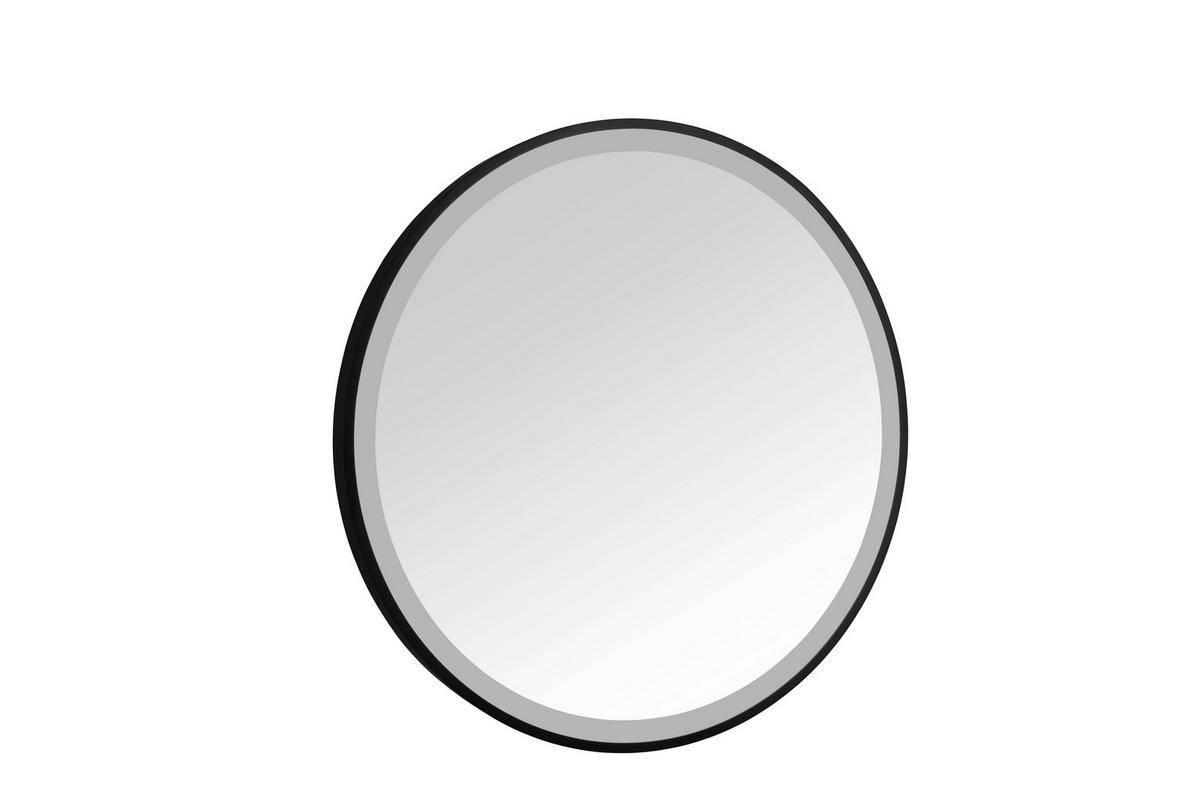 LEUCHTSPIEGEL 60/60/4 cm  - Schwarz, Trend, Glas/Metall (60/60/4cm) - Boxxx