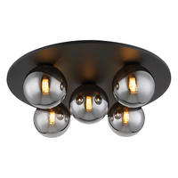 LED-TAKLAMPA RIHA 3,5 W 50/15,5 cm  - svart, Design, metall/glas (50/15,5cm) - Globo