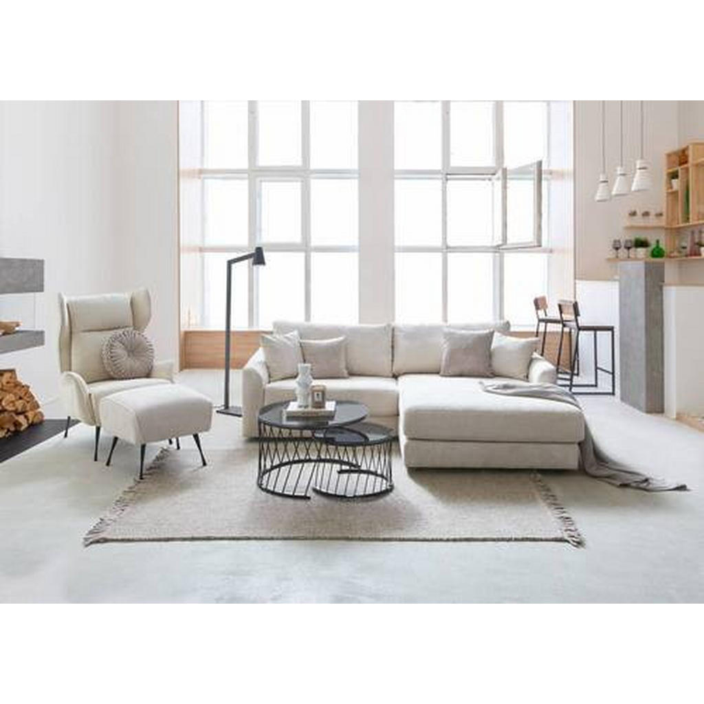 Thumbnail - Landscape Ecksofa, Hellblau, Textil, Uni, 3-Sitzer, Füllung: Polyester, L-Form, links montierbar, rechts montierbar, 240...