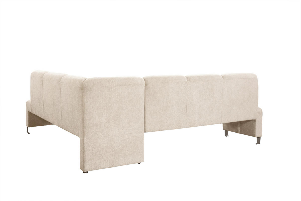 KLUPA KUTNA  bež  drvo, tekstil, drvni materijal      - srebrne boje/bež, Moderno, drvni materijal/drvo (263/198cm) - Livetastic