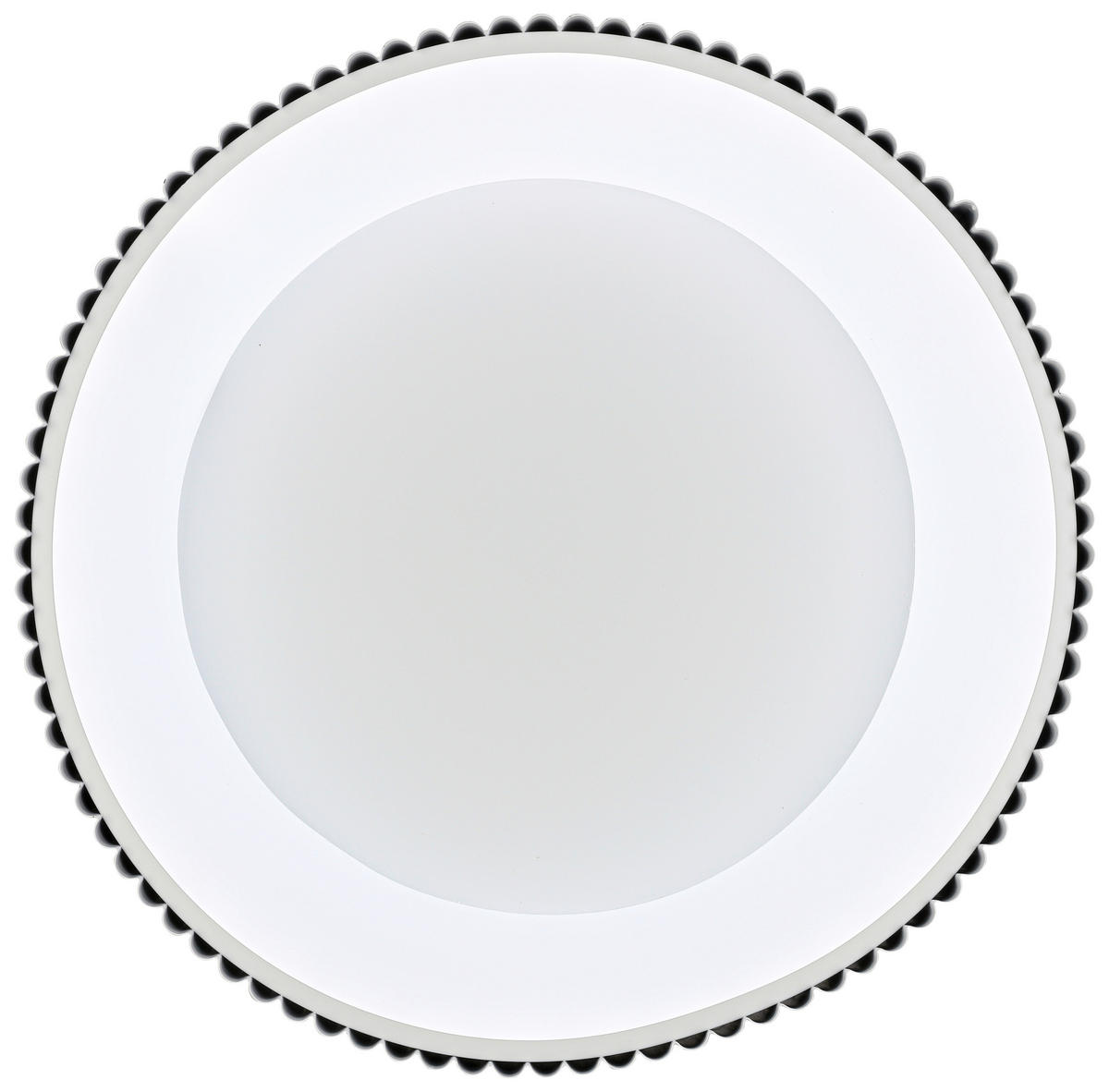 DECKENLEUCHTE  47/12,5 cm    - Weiß, Design, Kunststoff/Metall (47/12,5cm) - Collet's Monde