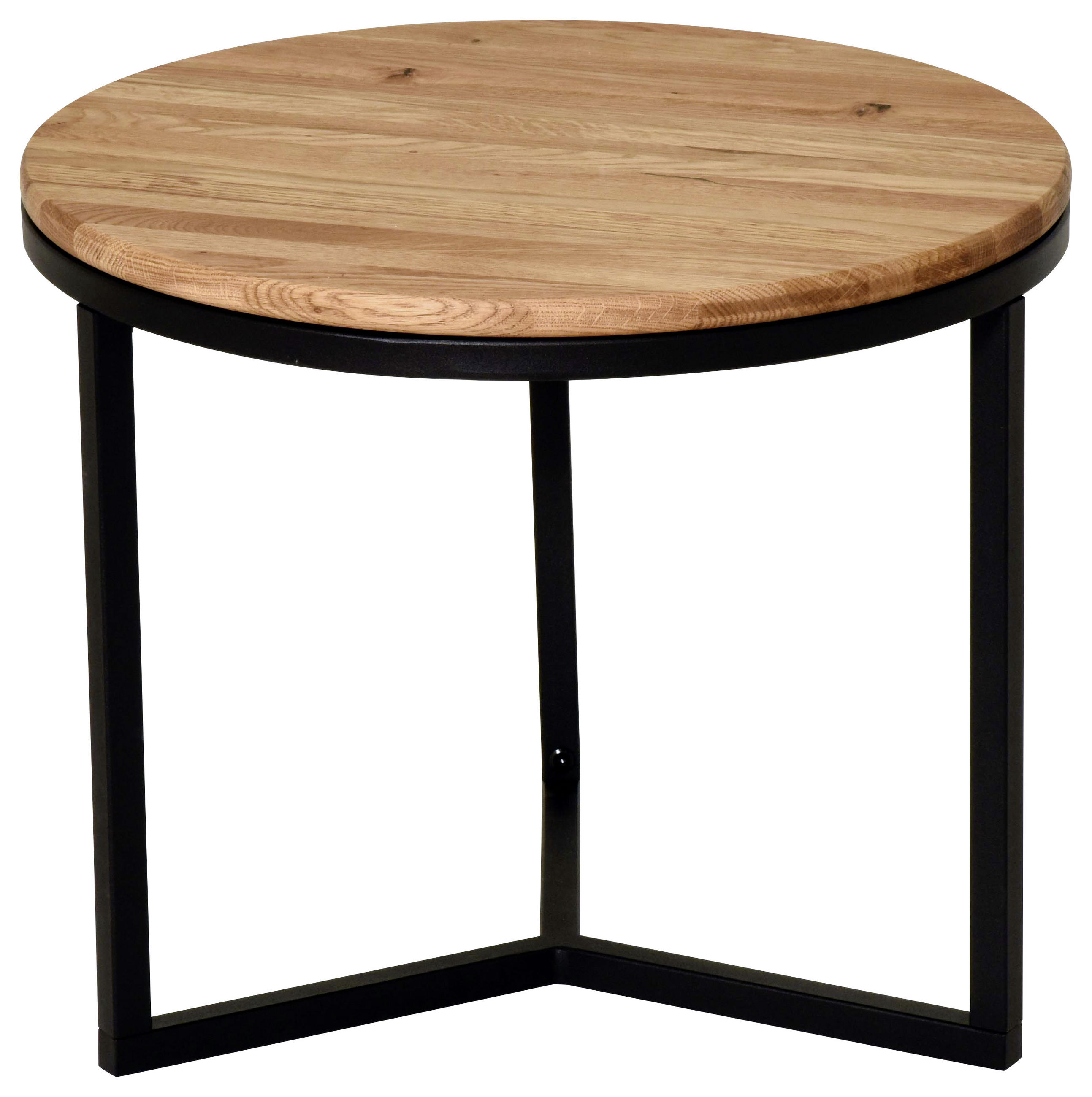 Couchtisch in Holz, Metall 50/50/46 cm