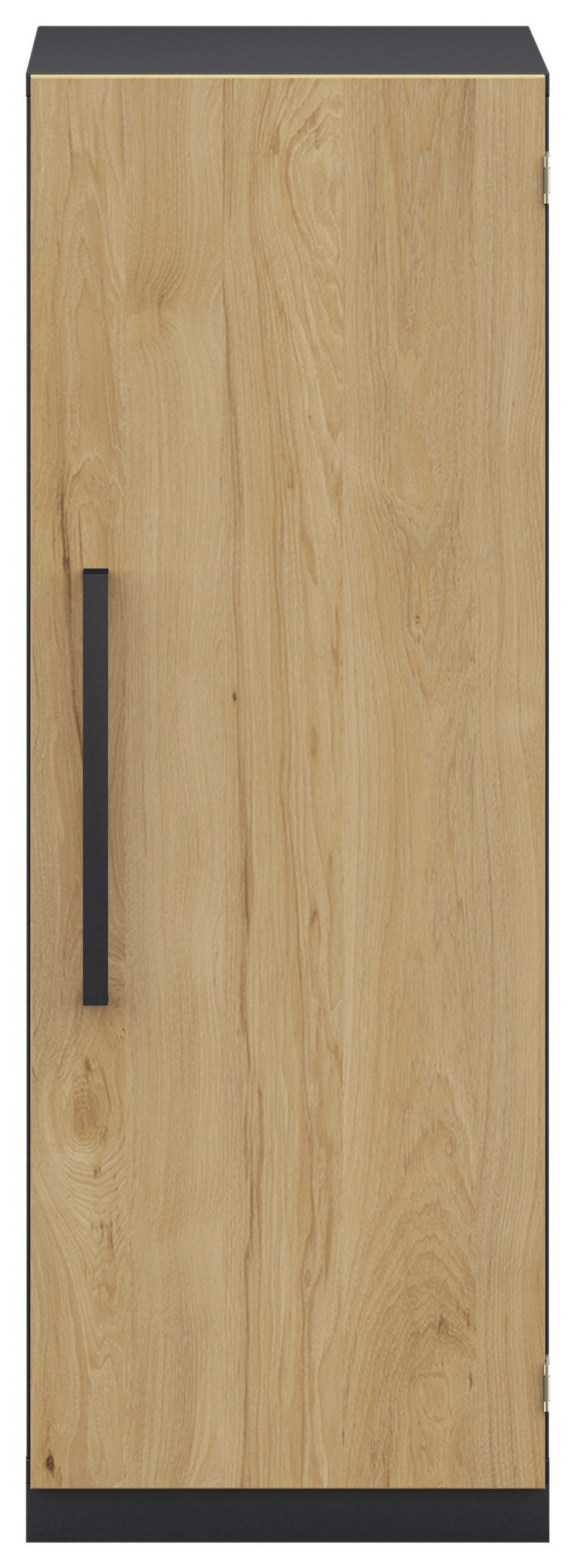 KOMMODE  in 40/112,5/41,9 cm  - Weiß/Hickory, Design, Holzwerkstoff/Metall (40/112,5/41,9cm) - Moderano