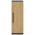 KOMMODE  in 40/112,5/41,9 cm  - Weiß/Hickory, Design, Holzwerkstoff/Metall (40/112,5/41,9cm) - Moderano
