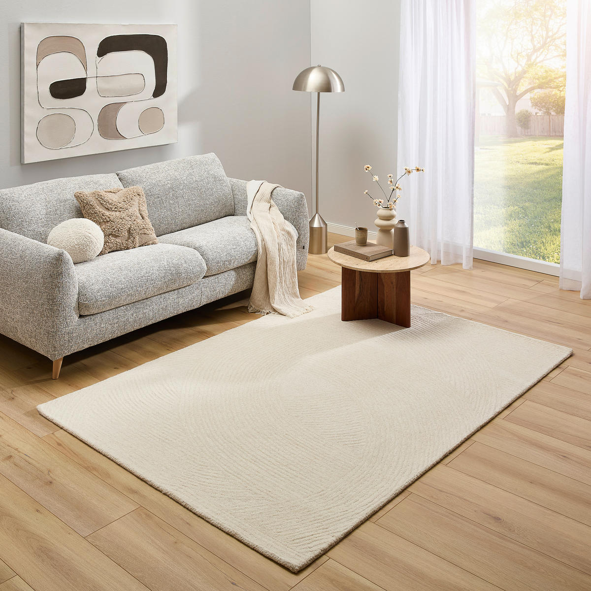 WOLLTEPPICH 160/230 cm Naturfarben rechteckig  - Naturfarben, Natur, Textil (160/230cm) - Novel