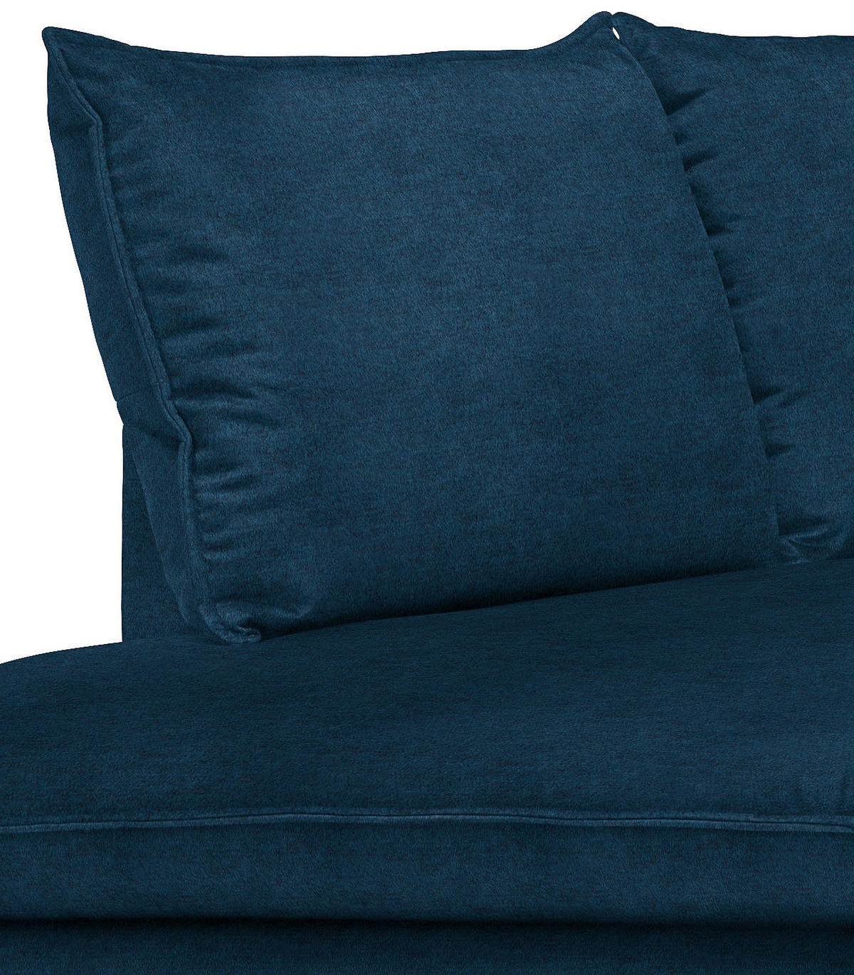 ECKSOFA in Samt Dunkelblau  200/241 cm  - Schwarz/Dunkelblau, Design, Textil/Metall (200/241cm) - Carryhome