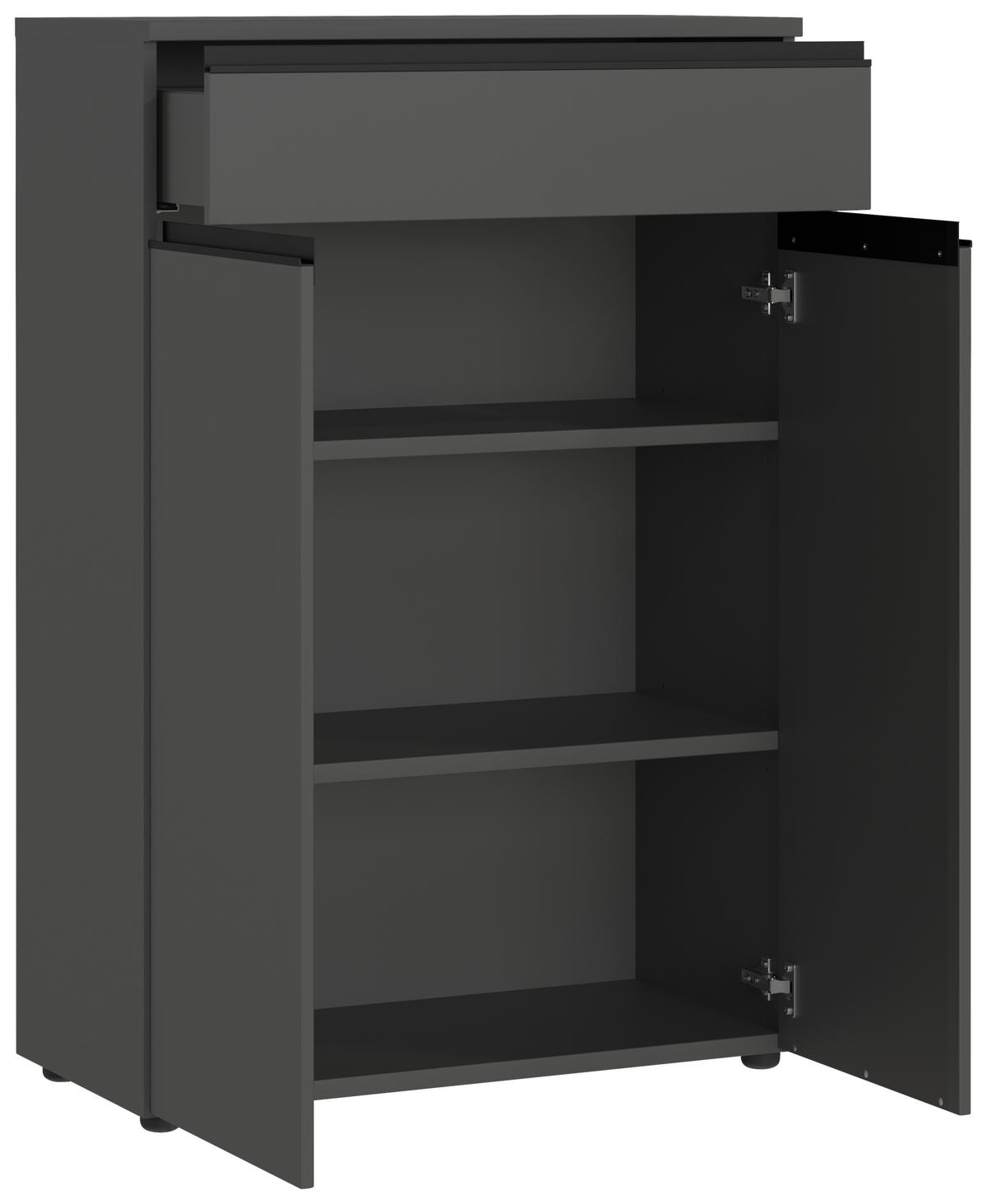 AKTENSCHRANK 81/120/40 cm  - Graphitfarben, MODERN, Holzwerkstoff (81/120/40cm) - Germania