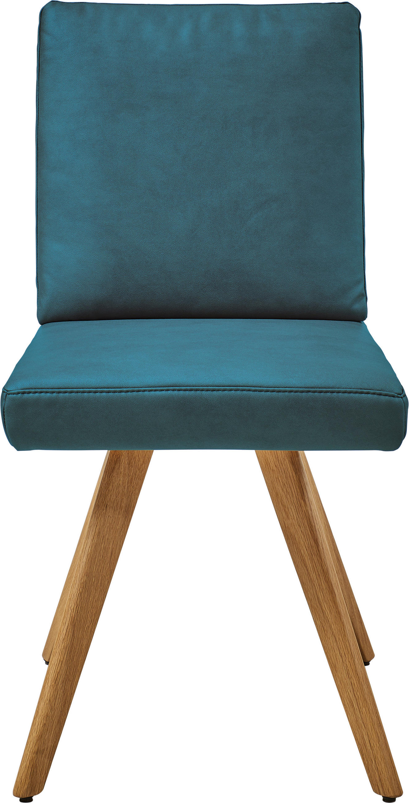 STUHL  in Mikrofaser Holz, Textil  - Eichefarben/Petrol, Design, Holz/Textil (46/94/58cm) - Dieter Knoll