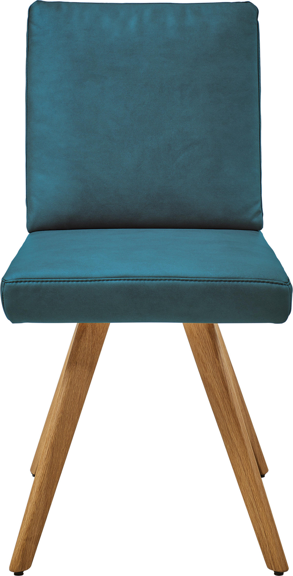 STUHL  in Mikrofaser Holz, Textil  - Eichefarben/Petrol, Design, Holz/Textil (46/94/58cm) - Dieter Knoll
