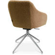 ARMLEHNSTUHL  in Aluminium Flachgewebe  - Alufarben/Orange, Design, Textil/Metall (58/81,5-84,5/60cm) - Johann Jakob