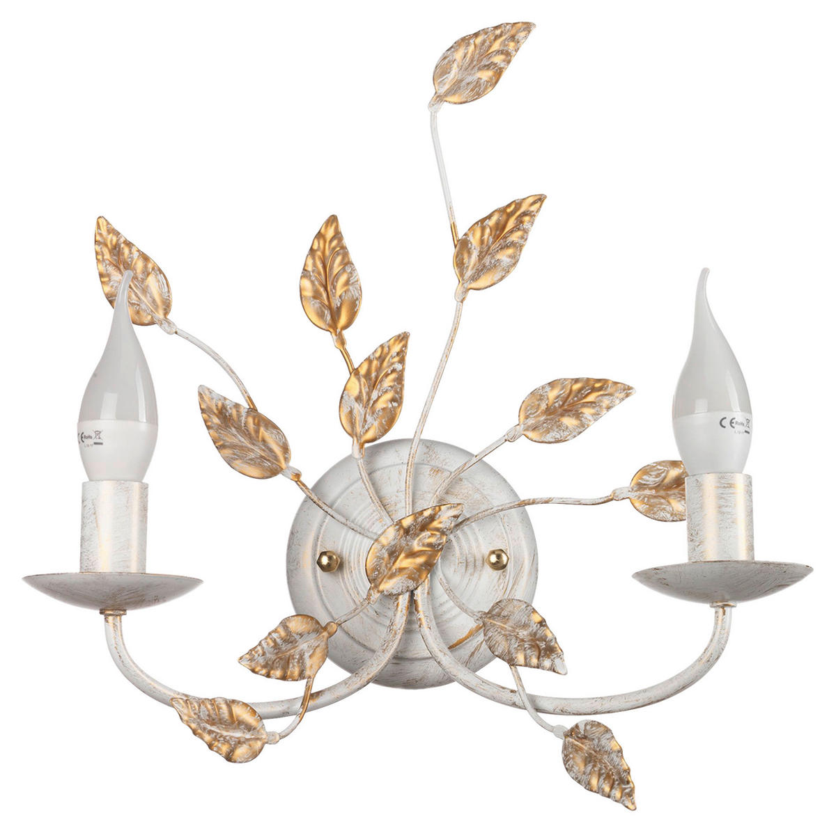 WANDLEUCHTE Avorio 36/16/42 cm   - Perlmutt, KONVENTIONELL, Metall (36/16/42cm)