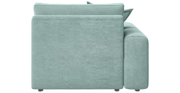 BIGSOFA Cord Salbeigrün  - Salbeigrün/Schwarz, MODERN, Kunststoff/Textil (117/93/190cm) - Carryhome