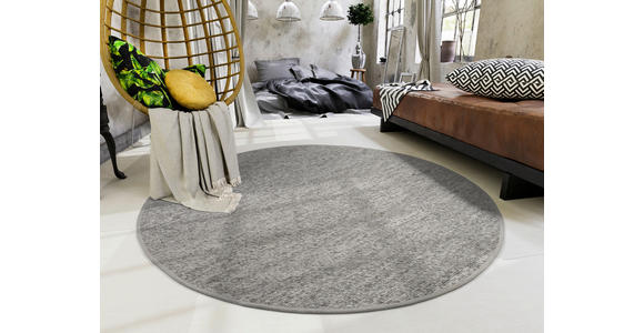 HANDWEBTEPPICH 200/200 cm Helsinki Graubraun  - Graubraun, Basics, Textil (200/200cm) - Linea Natura