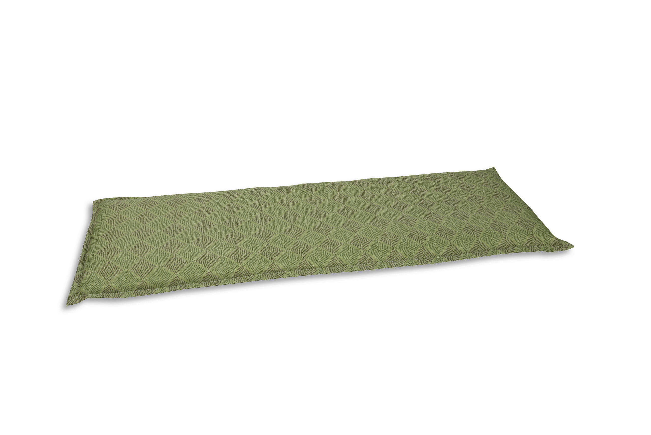 BANKAUFLAGE Raute  - Grün, Basics, Textil (146/6/48cm)