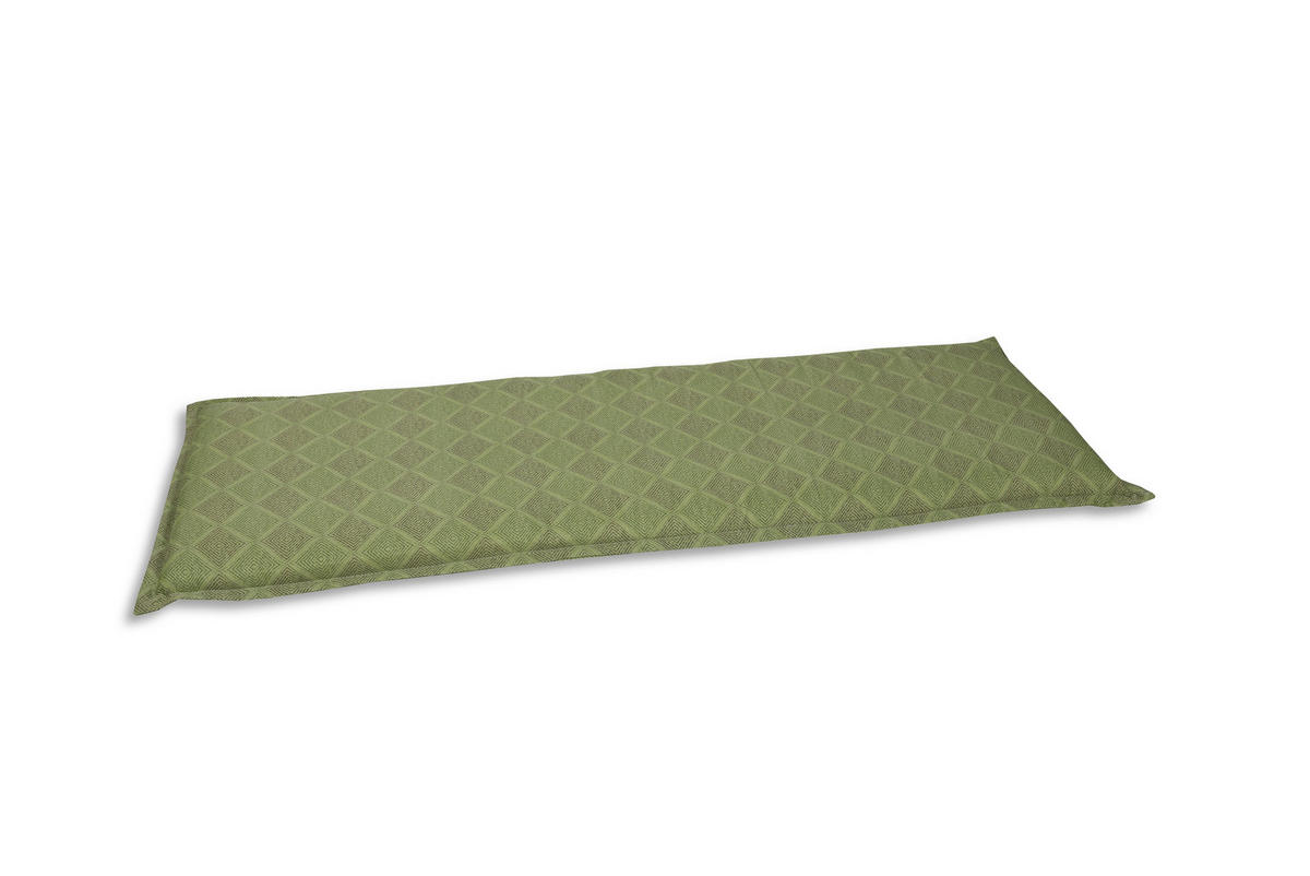 BANKAUFLAGE Raute  - Grün, Basics, Textil (146/6/48cm)