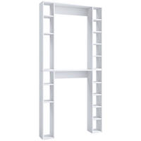 SKÅP FÖR TVÄTTMASKIN 98/199,5/18 cm  i vit  - vit, Modern, trämaterial (98/199,5/18cm) - MID.YOU