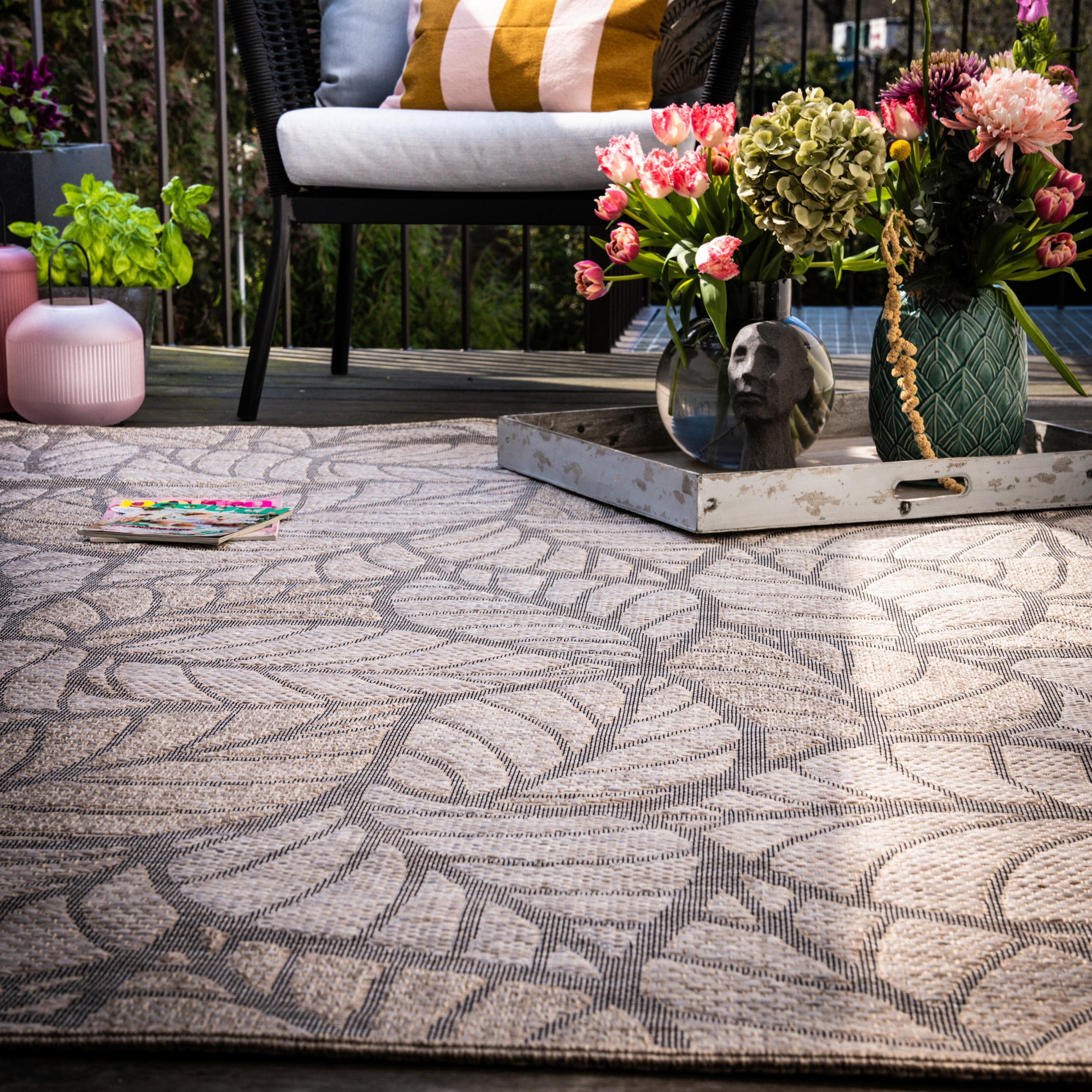 FLACHWEBETEPPICH 80/150 cm My Oslo  - Taupe, Design, Textil (80/150cm)