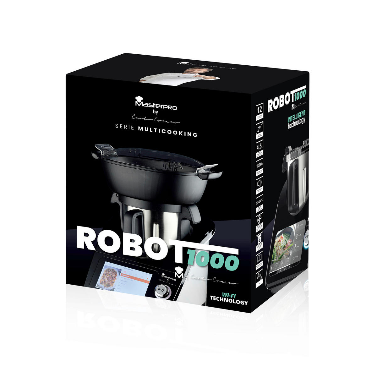 MULTICOOKER BY CARLO CRACCO  - Silberfarben/Schwarz, Trend, Metall (33.8/57/47.7cm)