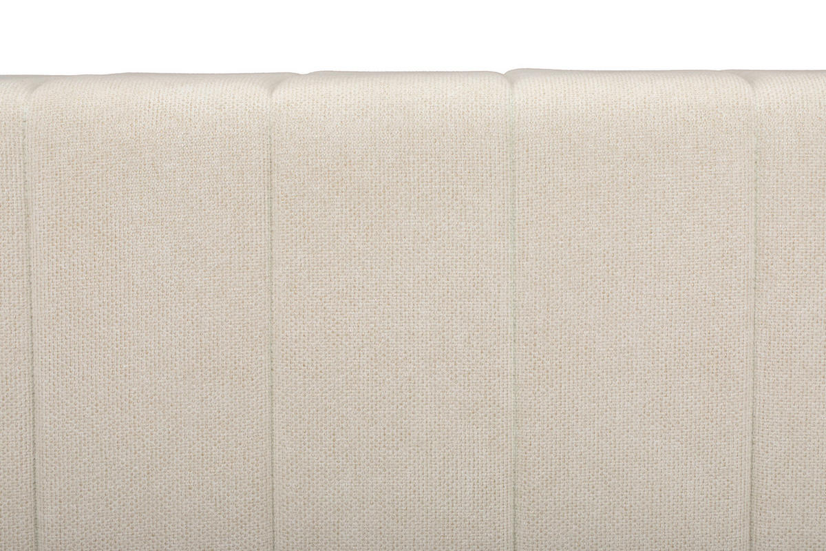 HOCKERBANK 122/41/45 cm Webstoff Beige Kiefer Sperrholz  - Beige/Naturfarben, Design, Holz/Textil (122/41/45cm) - MID.YOU