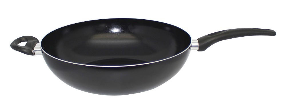 WOKPFANNE 32 cm  - Schwarz Hochglanz, Basics, Metall (32cm) - ELO