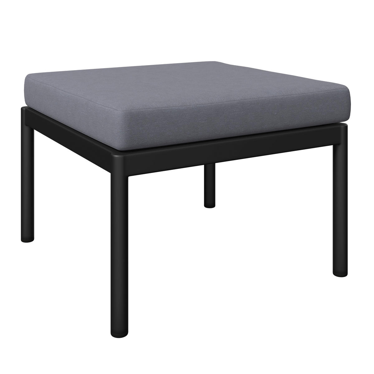 LOUNGEGARNITUR Aluminium  - Dunkelgrau/Naturfarben, MODERN, Kunststoff/Textil (134/70/68cm) - Ambia Garden