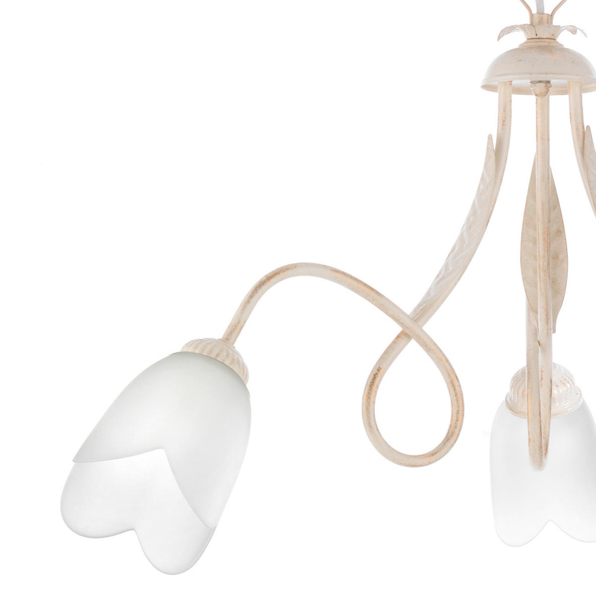 KRONLEUCHTER 65/82 cm   - Bronzefarben, KONVENTIONELL, Glas/Metall (65/82cm)