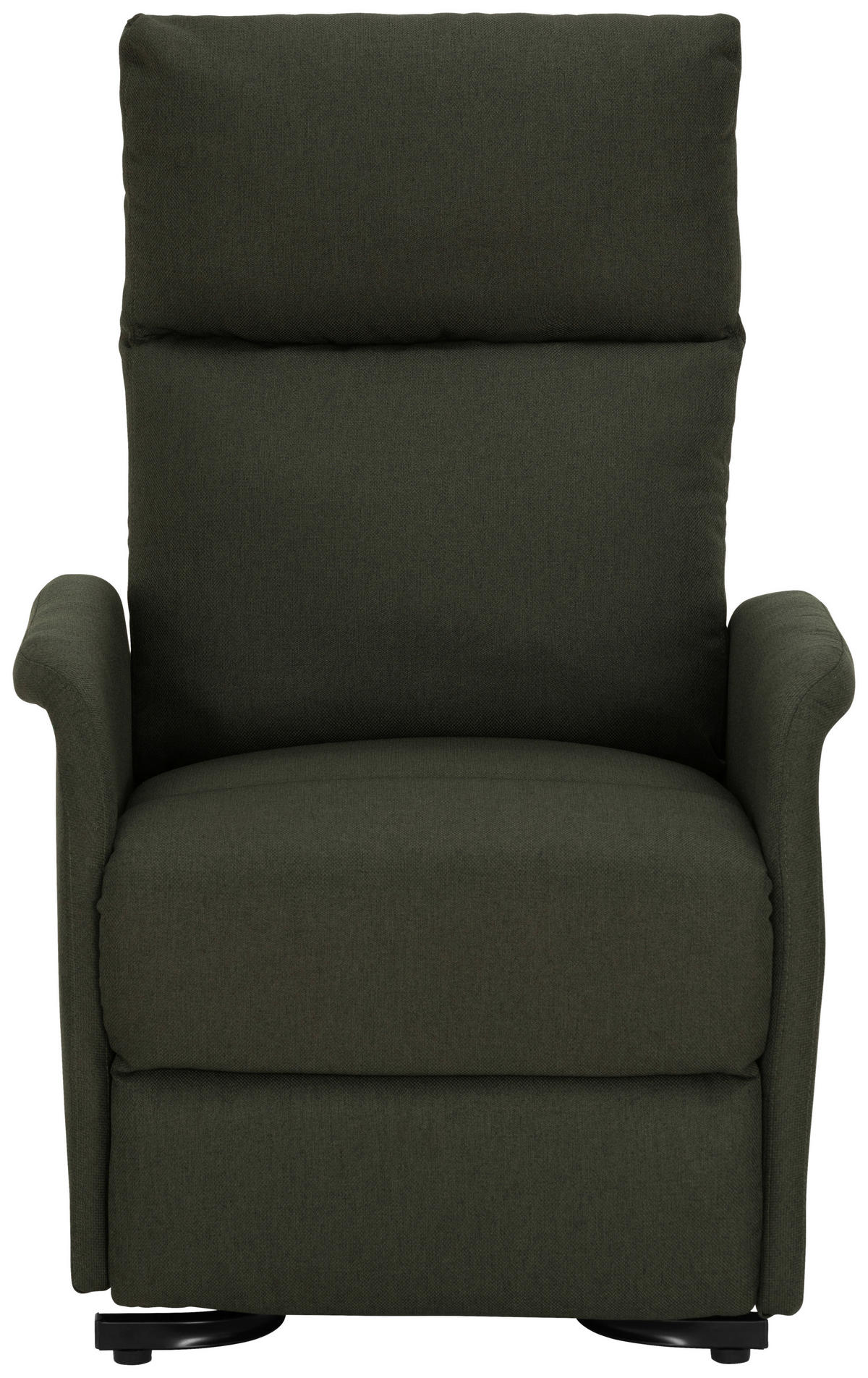 FERNSEHSESSEL Webstoff Grün  - Schwarz/Grün, KONVENTIONELL, Textil/Metall (68/103-80/93-158cm) - P & B