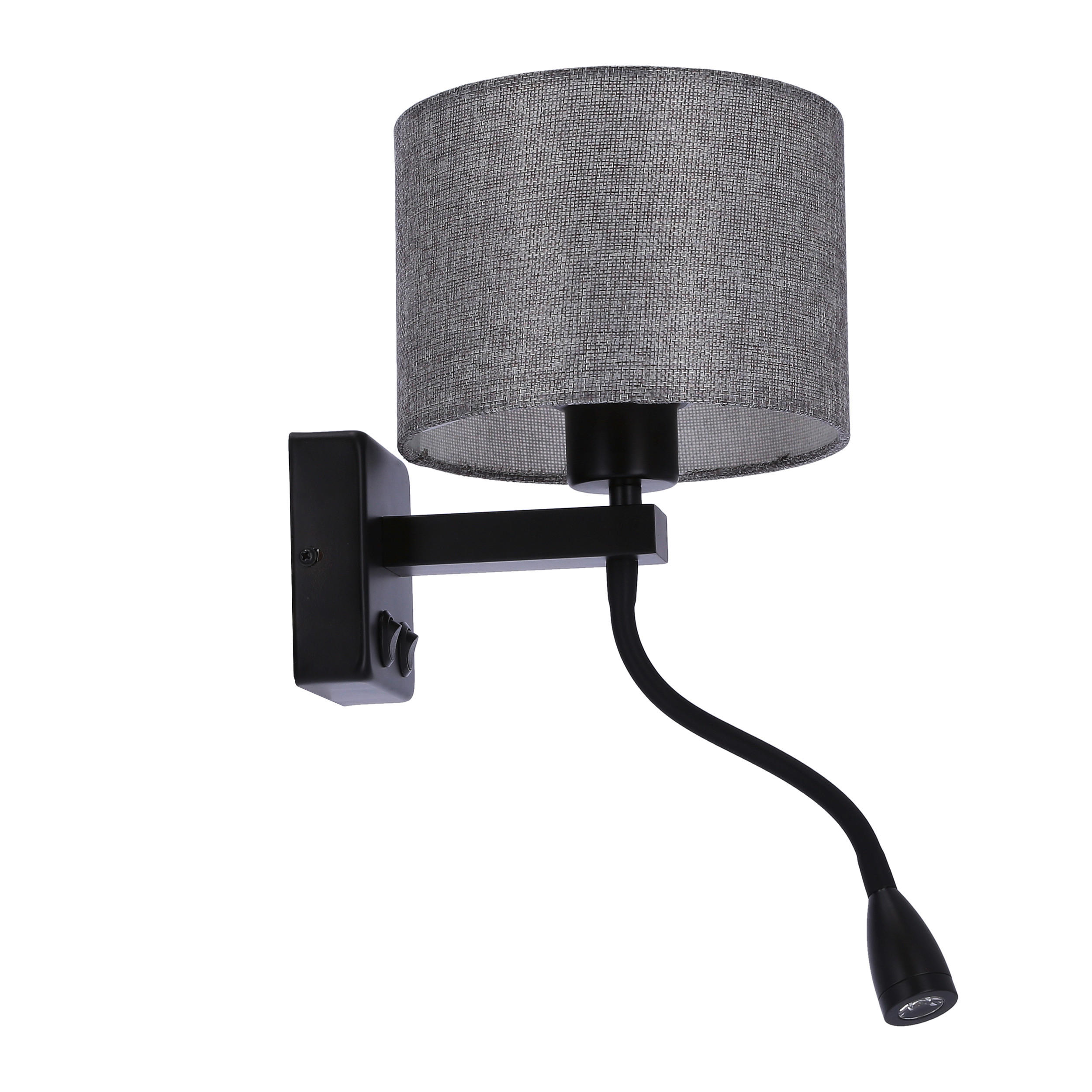VÄGGLAMPA 22/18/44 cm   - svart, Basics, metall (22/18/44cm)