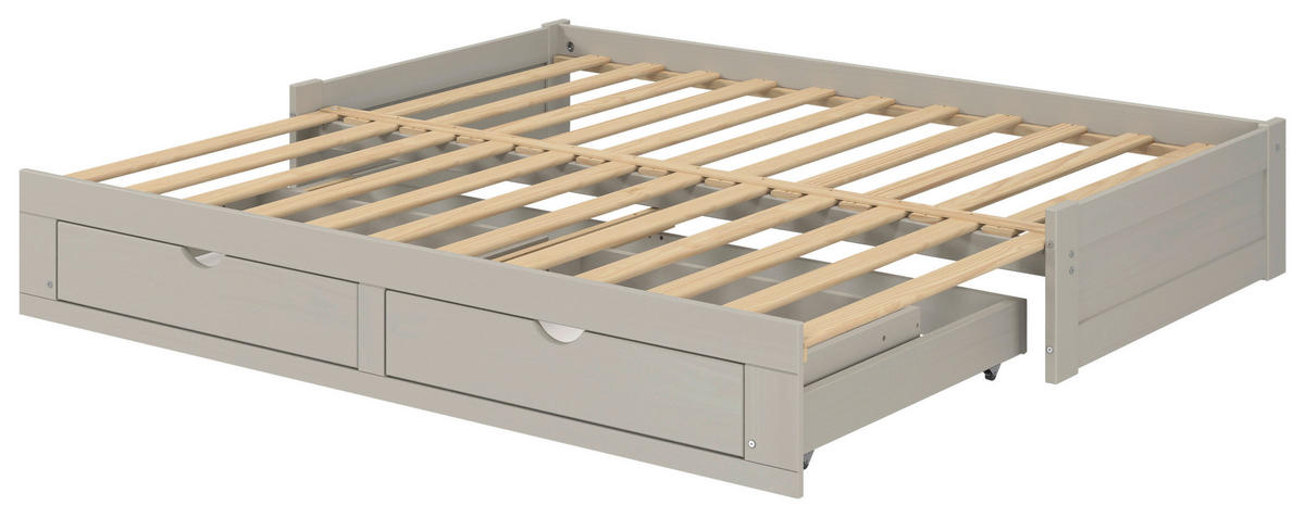 AUSZIEHBETT 206/100 cm  in Taupe  - Taupe/Naturfarben, MODERN, Holz/Holzwerkstoff (206/100cm) - MID.YOU