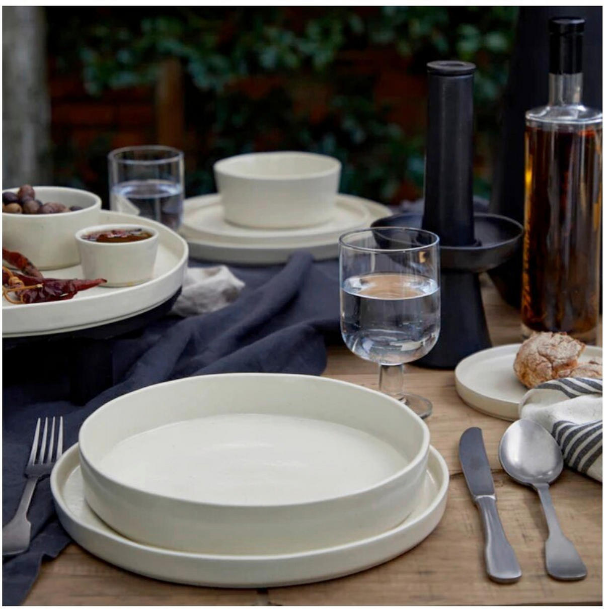 KOMBISERVICE Lagoa 12-teilig  - Perlmutt, Basics, Keramik - Costa Nova