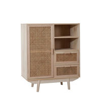 ŠIROKÁ KOMODA, paulovnie, ratan, přírodní barvy, 70/85/36 cm - přírodní barvy, Design, dřevo/kompozitní dřevo (70/85/36cm) - Livetastic