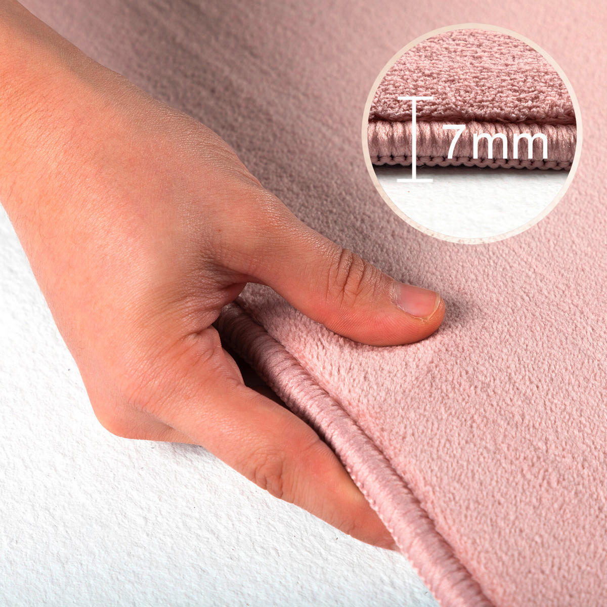 FLACHWEBETEPPICH 80/150 cm Sky Rosa  - Rosa, Design, Textil (80/150cm) - Novel
