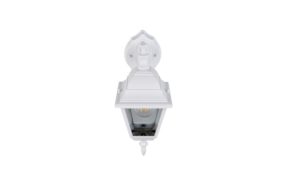 AUßENWANDLEUCHTE Livenza 14/34/19 cm  - Klar/Weiß, KONVENTIONELL, Glas/Metall (14/34/19cm) - Trio Leuchten
